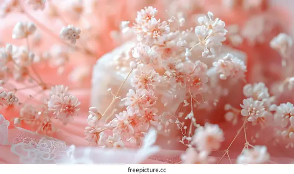 Delicate and Dreamy Pink Gypsophila Flowers