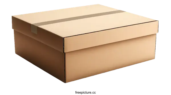 [Transparent Background PNG]Brown Cardboard Box Packaging