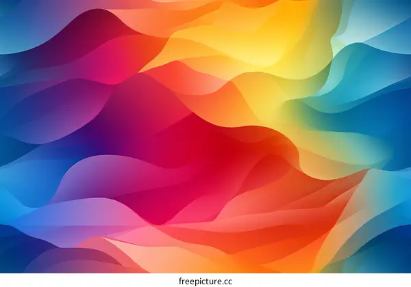 Colorful abstract waves