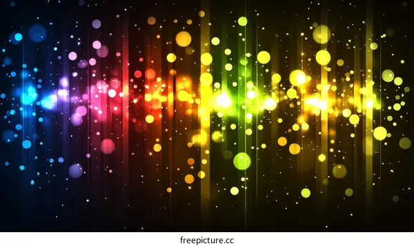 Abstract Rainbow Light Design Background