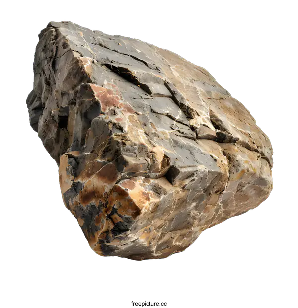 [Transparent Background PNG]Rough Stone Isolated On White Background