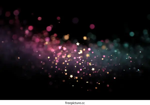 Abstract Colorful Sparkling Lights Background
