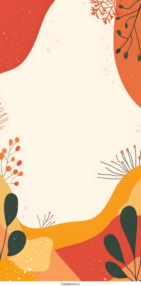 Abstract Autumn Background With Leaves