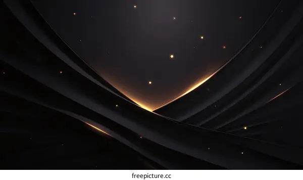 Abstract Black and Gold Design