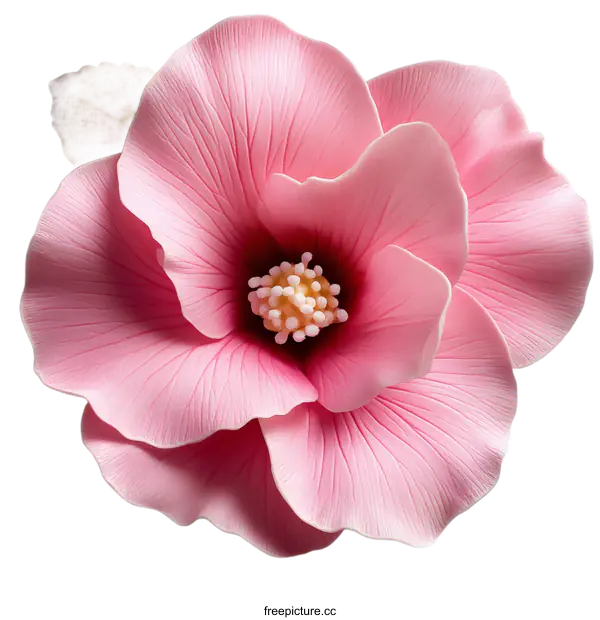 [Transparent Background PNG]Detailed Pink Flower Illustration