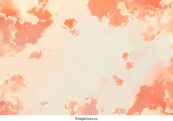 Peach cloudscape