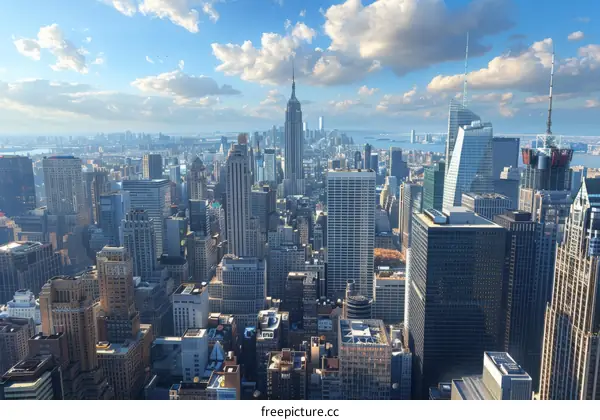 Spectacular New York City Skyline with Breathtaking Architecture