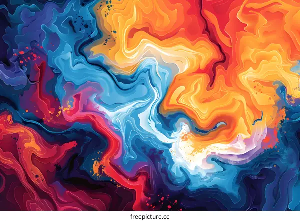 Colorful abstract painting