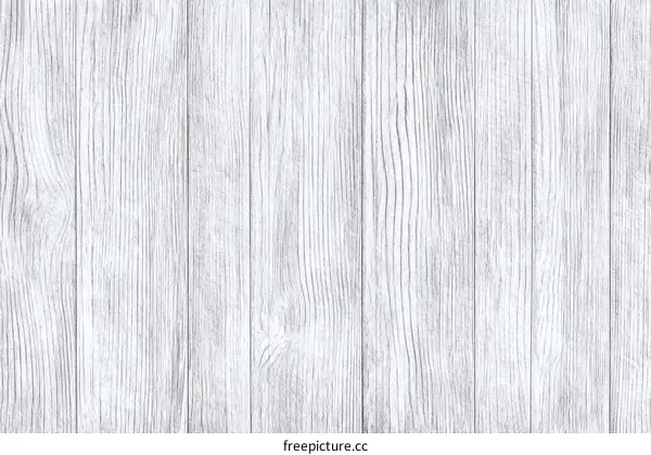 White Wooden Planks Texture Background
