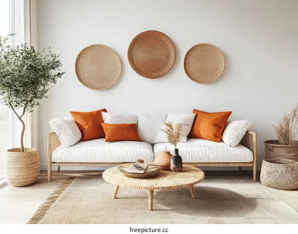 Modern Boho Living Room Interior Design