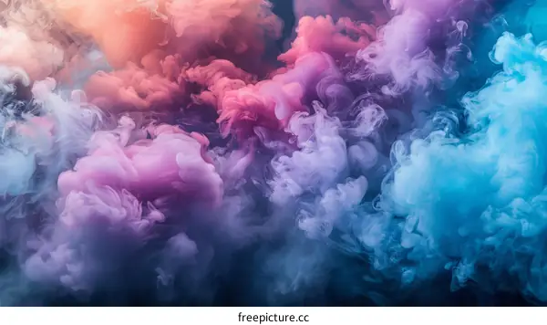 Colorful smoke background