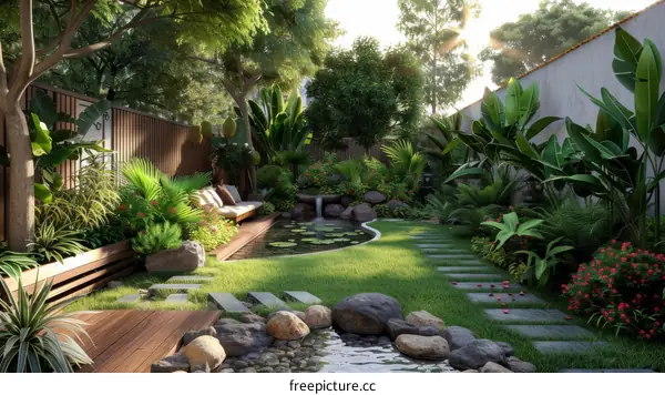Courtyard with Zen garden