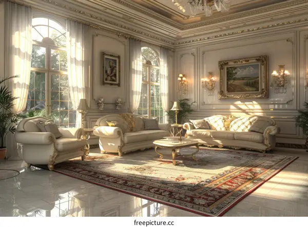 Elegant Luxury Living Room Interior Design