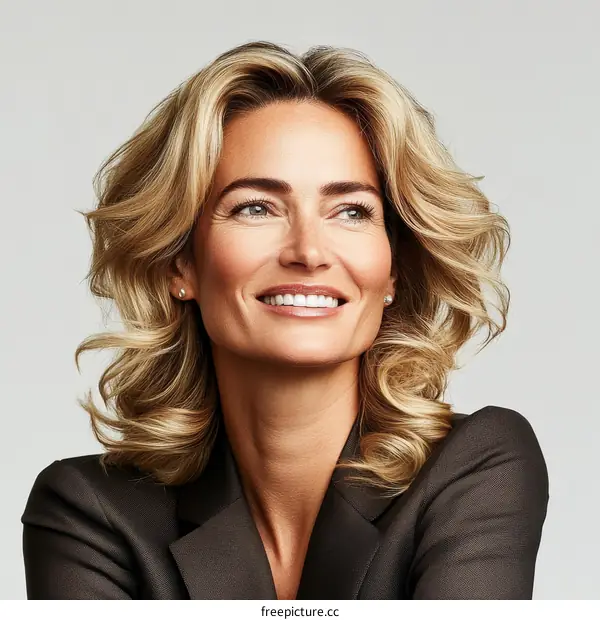 Beautiful Woman with a Radiant Smile