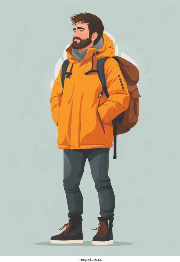 man with a backpack