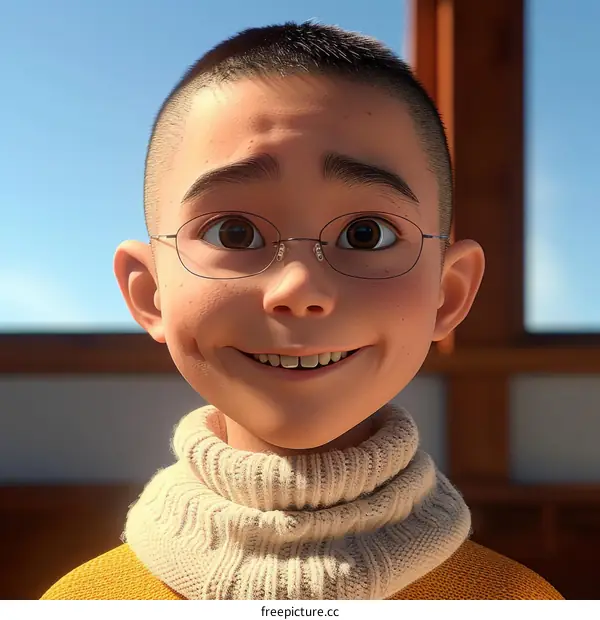 The Little Boy with Glasses