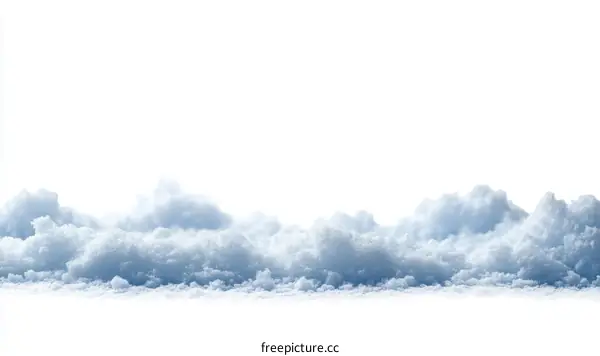 Winter Snow Pile Border Image