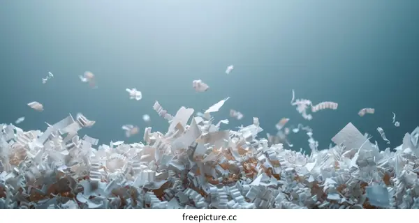 White Shredded Paper Texture