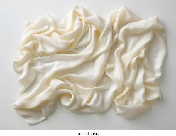 White silk fabric background