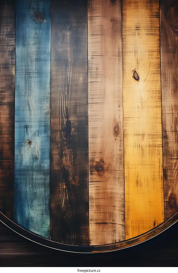 colorful wooden barrel texture background