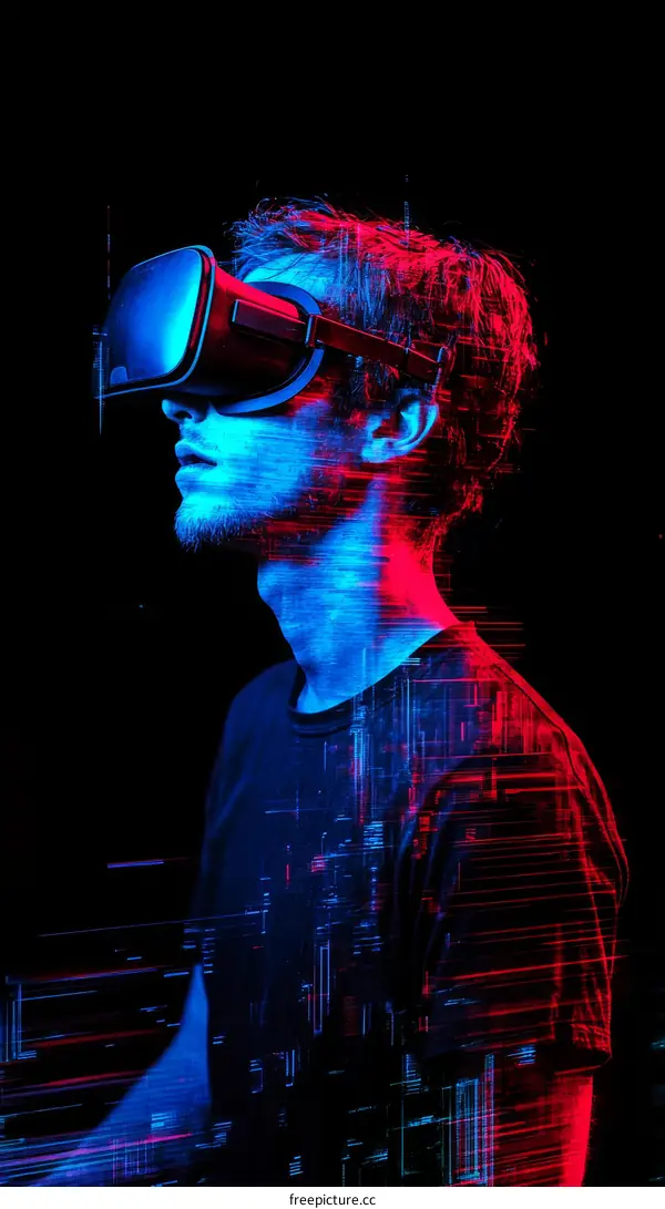 VR Experience  Digital Art Portrait  Technology Future