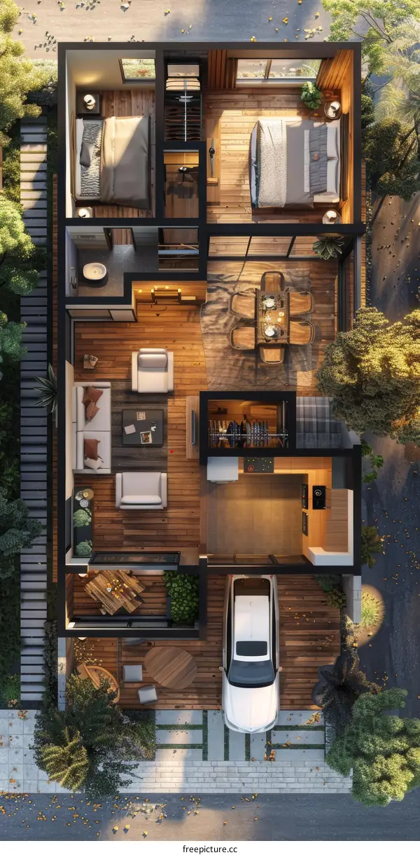 Modern Minimalist House Plan