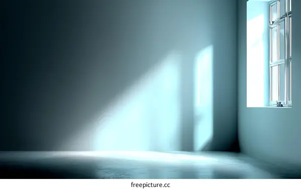 Empty Room with Sunlight and Window