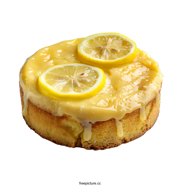 [Transparent Background PNG]homemade lemon cake