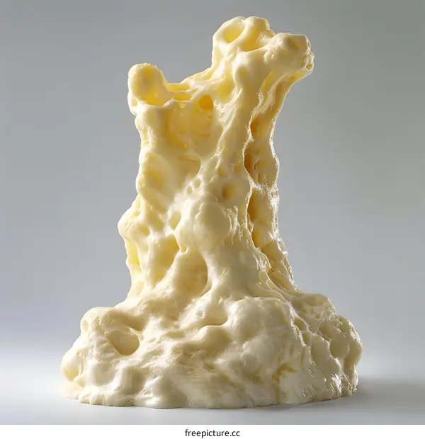 3D rendering of a white organic structure