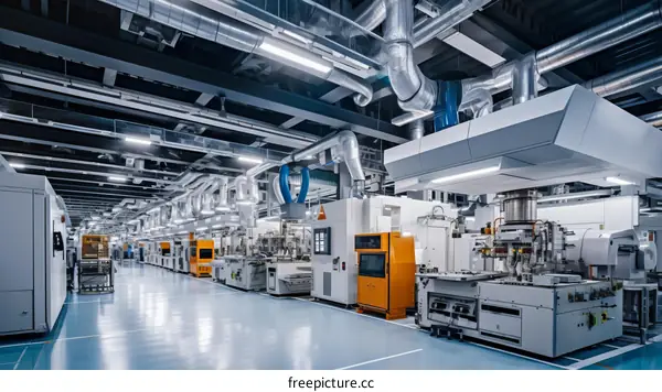 Modern Factory Production Line