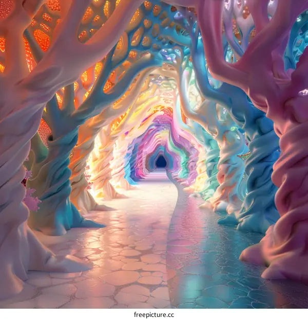 Vibrant and Mystical Cave