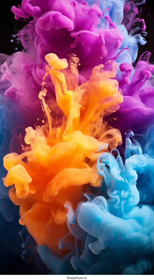 Colorful Smoke Explosion