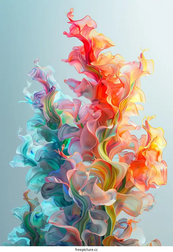 Colorful Abstract Floral Background