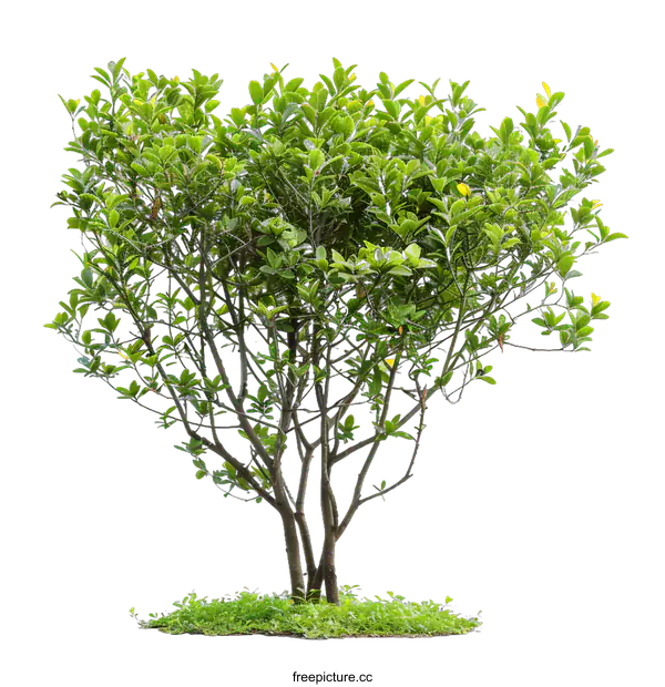 [Transparent Background PNG]Green Tree Isolated on White Background
