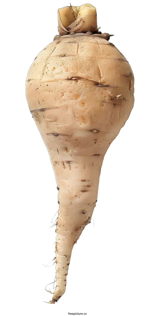 [Transparent Background PNG]Single Parsnip Root On White Background