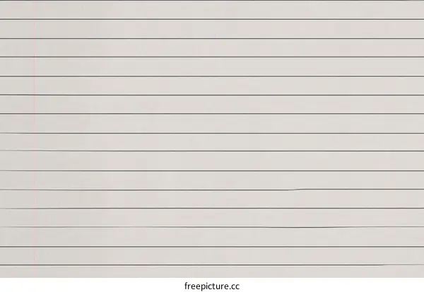 Blank Lined Paper Texture Background