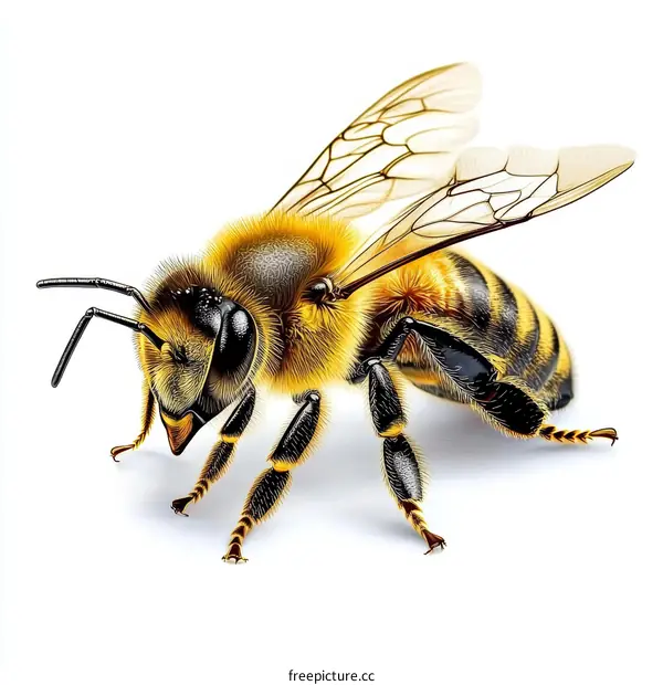 Close-up Image of a Honeybee