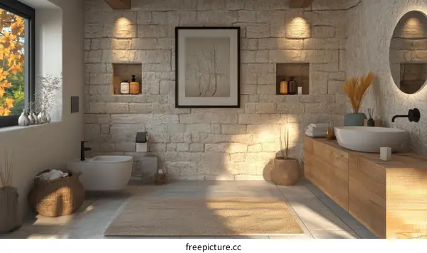 Modern Rustic Bathroom Interior Design