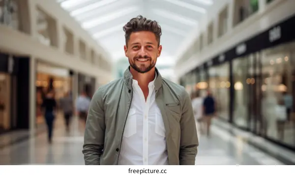 Portrait of a handsome young man smiling