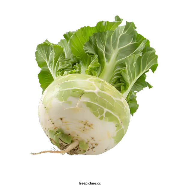 [Transparent Background PNG]Fresh White Turnip on White Background
