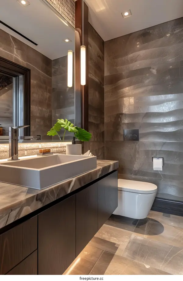 Modern Luxury Bathroom Vanity with Elegant Lighting