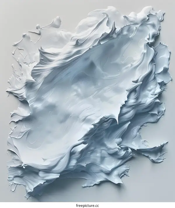 Abstract White Paint Swirl Background