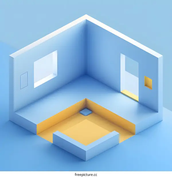 Abstract architectural interior background