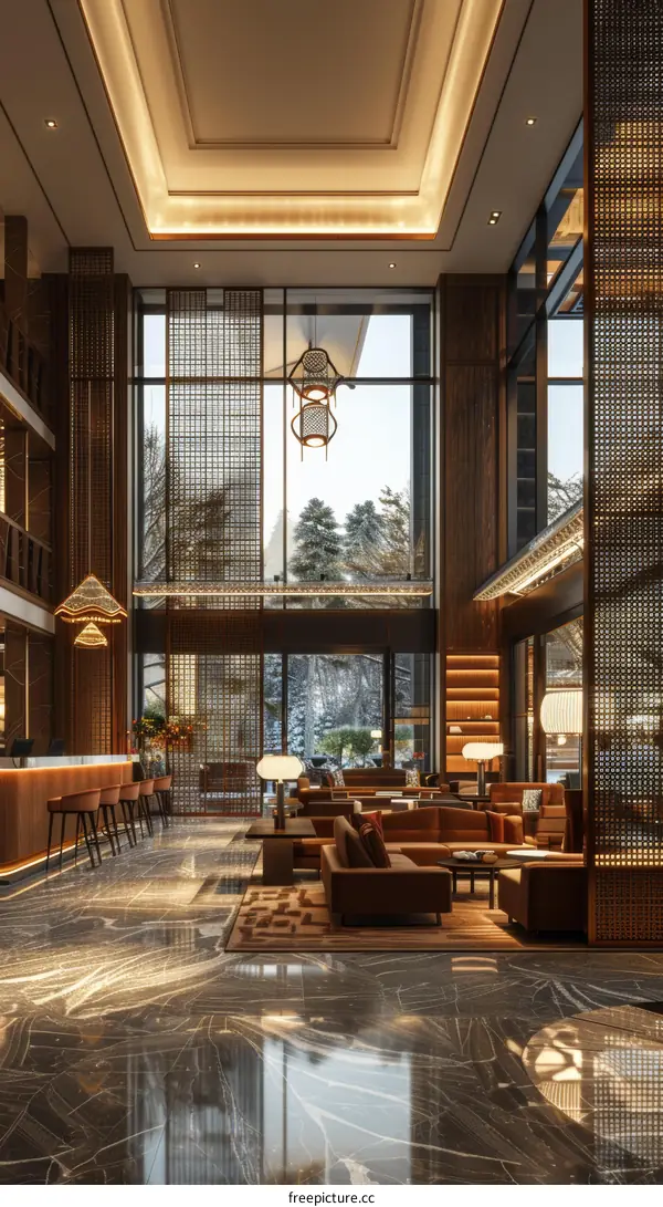 Luxurious Hotel Lobby