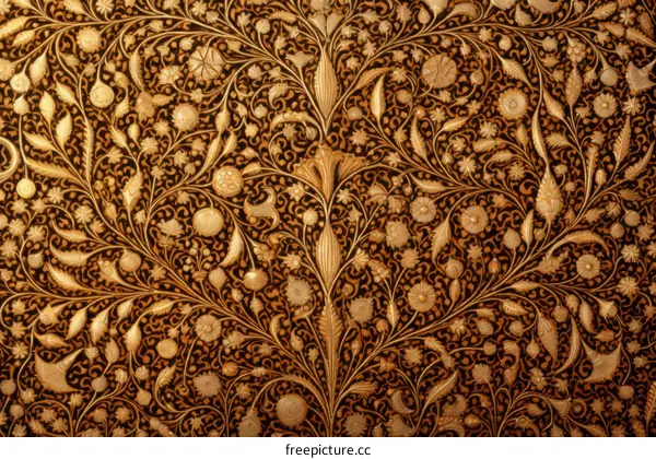 ornate floral pattern with arabesques