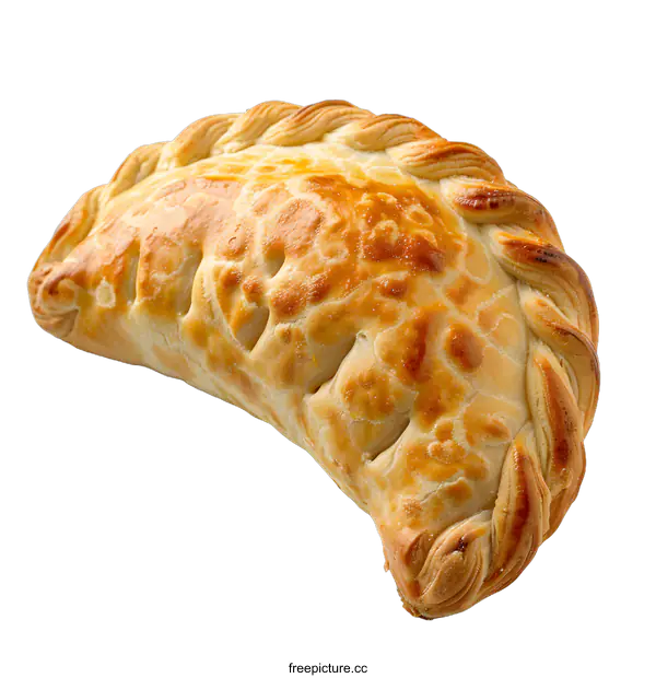 [Transparent Background PNG]A delicious empanada on a white background