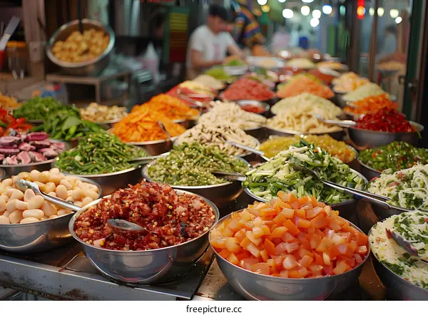 Asian Market Food Stall
