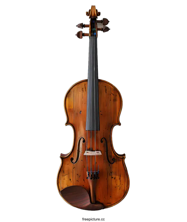 [Transparent Background PNG]An old violin hanging on the wall