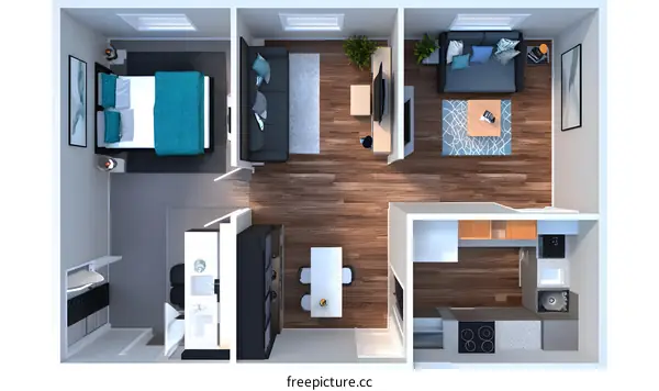 Modern Apartment Floor Plan Design