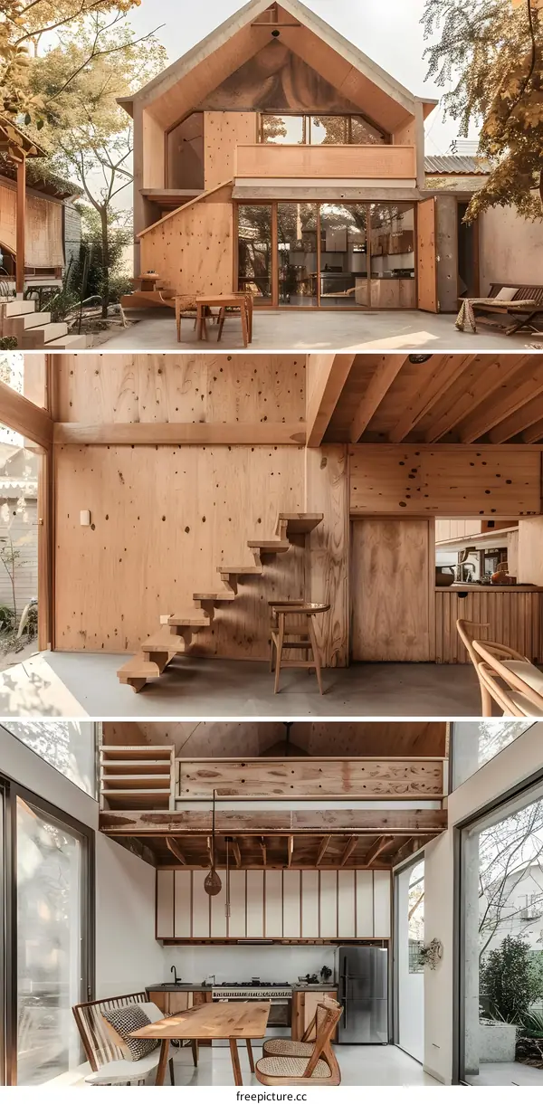 Modern Minimalist Home Interior Design With Wooden Elements